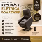 Poltrona Reclinável Elétrica Power Lift